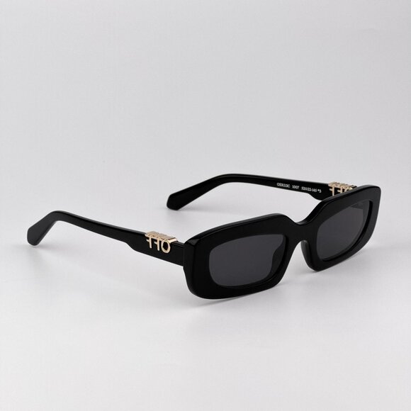 Off-White RENTON Women Sunglasses Black Rectangle Grey Lenses | Model OERI13C - Picture 5 of 12
